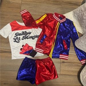 KIDS Harley Quin Costume. Daddy’s little monster